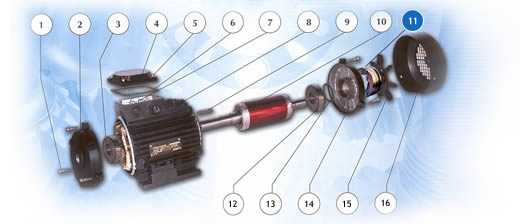 Электродвигатели с электромагнитным тормозом